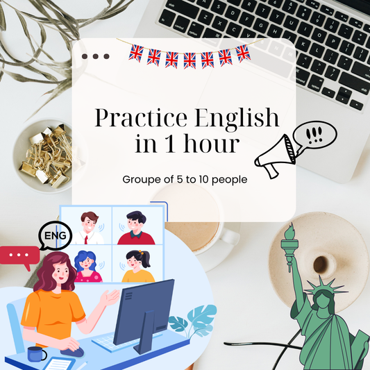 "English Talk Session – 1 hour of group practice"